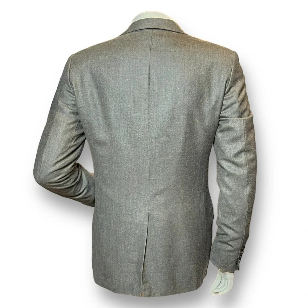 Harold Powell Vintage Blazer Green Silk Wool Blend Academia Size 40 Reg